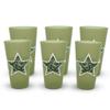 eXpace 32 oz Plastic Tumblers Stadium Cups, Military Green, 6 Pack view 1