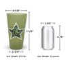 eXpace 32 oz Plastic Tumblers Stadium Cups, Military Green, 6 Pack view 3