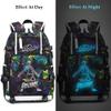 Soccer Player 7 Luminous Multifunction Backpack Travel Football Fans Bag For Men Women (Style 4) view 2