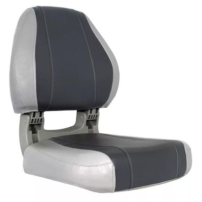 Oceansouth Sirocco Folding Boat Seat (Gray/Charcoal, Sirocco Folding Boat Seat) fishing folding chair black light back cushion boat seats leaders accessories bucket seat covers waterproof cushions