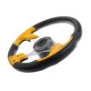gazechimp Aluminum 12.4inch/31.5cm 3-Spoke Steering Wheel with Soft, Fit Marine Pontoon Boat Replacement Part, view 4