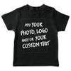 lepni.me Kids T-Shirt Make Your Own Personalised Design with Favorite Photo or Custom Text (14-15 Years Black Multi Color) view 1