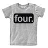 4th Birthday Shirt boy Gifts for 4 Year Old Boys Shirts Toddler Tshirt Fourth (Light Gray, 4 Years)