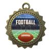Custom Engraved 3 inch Metal Football Award Medals with Gold Finish and Attached 2 Inch Full Color Sport Insert. EG120 (Pack of 1) view 2