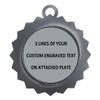 Custom Engraved 3 inch Metal Football Award Medals with Silver Finish and Attached 2 Inch Full Color Sport Insert. EG120 (Pack of 1) view 4