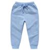 Ding-dong Baby Toddler Kid Boy Solid Cotton Active Pants Casual Drawstring Jogger Sport Jogger PantsSky Blue,6T view 1