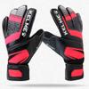 KELME Soccer Goalkeeper Gloves - Professional Goalie Glove Unisex - Football GK Gloves Super Grip Latex Finger Protection (Black/Red, Size 5 (Youth)) view 2