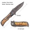 Fanfoobi Laser Engraved Pocket Knife with monogrammed L(from Alphabet 26 A-Z), Anniversary Present for Men, Birthday Present for Men, Boyfriend, Husband Birthday, Fathers Day, Christmas view 2