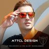 ATTCL Polarized UV Protection Fishing golf Driving Sunglasses for Men Al-Mg Metal Frame Ultra Light 6500 Red view 2