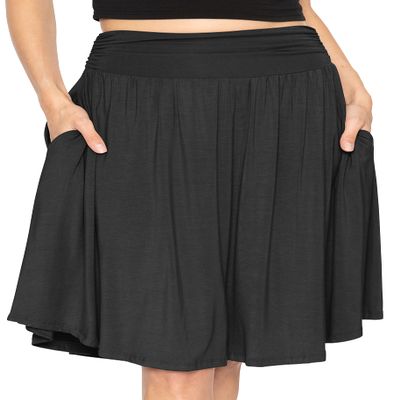 Women's Pocket Skirt Black 4X