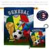 World Cup Senegal Flags Senegalese Banner Room Wall Art Flag Poles For Outside House Patio Porch Lawn Garden Stand Tapestry Yard Signs FIFA Gifts Sports Fan Trophy Soccer Game Football Made In USA view 4