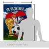 World Cup Serbia Flags Serbian Banner Room Wall Art Flag Poles For Outside House Patio Porch Lawn Garden Stand Tapestry Yard Signs FIFA Gifts Sports Fan Trophy Soccer Game Football Made In USA view 2