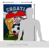 World Cup Croatia Flags Croatian Banner Room Wall Art Flag Poles For Outside House Patio Porch Lawn Garden Stand Tapestry Yard Signs FIFA Gifts Sports Fan Trophy Soccer Game Football Made In USA view 2
