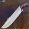 DKONLY-BLADES USA Collector's Edition: 17" Custom Handmade D2 Steel Full Tang MUSSO Style Hunting Knife with Micarta Handle & Leather Sheath (AM54) view 1