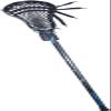 CAKLOR Lacrosse Complete Attack/Midfield Stick with Shaft & Head Mens-1 Stick,Black view 1