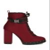 Pazzle Stylish 18 Womens Waterproof Chunky Heel Platform Drawstring Lug Sole Snow Boots (8.5, Burgundy) view 2