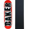 Baker Skateboard Deck Brand Logo Red/Black 7.88" with Grip view 1