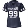 Custom Replica Football Jersey for Women Add Your Team Name and Number Personalized T-Shirt 2 Sided True Navy view 1