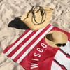 Northwest NCAA Wisconsin Badgers Unisex-Adult Beach Towel, 30" x 60", Stripes view 3