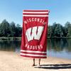 Northwest NCAA Wisconsin Badgers Unisex-Adult Beach Towel, 30" x 60", Stripes view 4