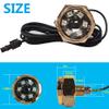 2Pcs RGB 1/2" NPT Boat Drain Plug Lights IP68 Waterproof Multi-color Marine Boat LED Light Underwater Trailer Lights with Wireless RF Remote APP Control view 4