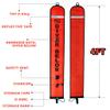 4ft Red Scuba Diving SMB, Open Bottom Surface Marker Buoy with Safety Sausage with 49ft Alloy Dive Reel and Double-Ended Bolt Clip for Underwater Sports-Gray view 3