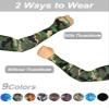 Bememo 10 Pairs Unisex Arm Sleeves for Men Women Elastic UV Protection Arm Cover Ice Silk Cooling Sleeves for Outdoor Driving(Camouflage, Black) view 3
