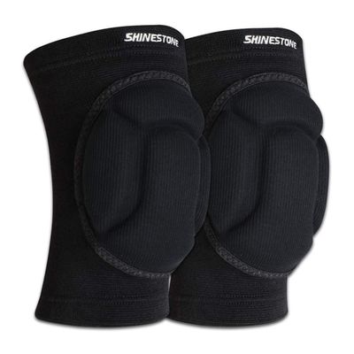 Shinestone Knee Protector, Protective Knee Pads, Thick Sponge Knee Pads Protector High Elastic Anti-Slip Collision Avoidance Knee Sleeves for Basketball and More Sports. (1 Pair) (08-knee pads,Small)