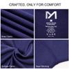 MEETYOO mens Men's Thermal Underwear Set Undershirt, Blue, Medium US view 4
