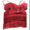 1920s Gatsby Plus Long Sleeve Cocktail Flapper Dress w/ 20s Accessories Set (Plus 3XL, Red) view 2