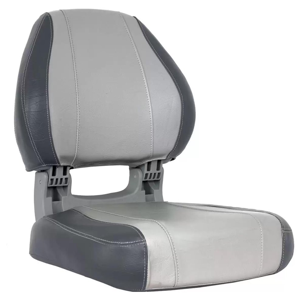 Oceansouth Sirocco Folding Boat Seat (Charcoal/Gray, Sirocco Folding Boat Seat) fishing folding chair black light back cushion boat seats leaders accessories bucket seat covers waterproof cushions