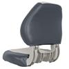 Oceansouth Sirocco Folding Boat Seat (Charcoal/Gray, Sirocco Folding Boat Seat) fishing folding chair black light back cushion boat seats leaders accessories bucket seat covers waterproof cushions view 2