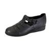24 Hour Comfort Mara (1830) Women's Wide Width Casual T-Strap Leather Shoes Black 5 view 1
