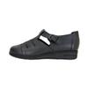 24 Hour Comfort Mara (1830) Women's Wide Width Casual T-Strap Leather Shoes Black 5 view 3
