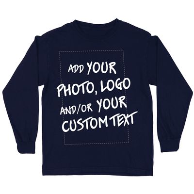 lepni.me Kids T Shirt Make Your Own Personalised Design with Favorite Photo or Custom Text (14-15 Years Blue Multi Color)