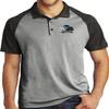 Ford F-150 Raptor Pocket Print Raglan Polo, Grey Black Small view 1