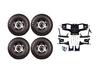 3G Lift Kit Combo with 10" Colossus Wheels & Tires for Club Car DS Golf Carts 2004+ view 1
