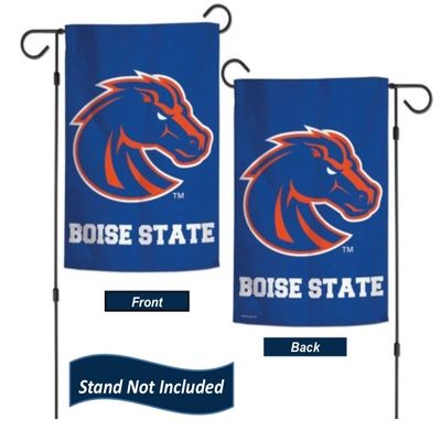 Boise State Broncos Garden Flag 12.5 x 18 Inch Double Sided College Yard Banner Flag Is Printed in the USA and Licensed by Wincraft