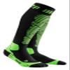 CEP ski merino socks, black/green, women II view 1