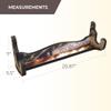 Rush Creek Creations | Indoor 1-Gun Rack for Wall for Shooting Rifles and Airsoft Shotguns, Single Gun Storage for Real Guns/Firearms, Red, White & Blue view 3