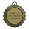 Custom Engraved 3 inch Metal Football Award Medals with Gold Finish and Attached 2 Inch Full Color Sport Insert. EG28 (Pack of 25) view 4