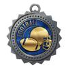 Custom Engraved 3 inch Metal Football Award Medals with Silver Finish and Attached 2 Inch Full Color Sport Insert. EG28 (Pack of 1) view 2