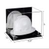Better Display Cases Acrylic Large Helmet - Hard Hat Display Case with Mirror Case, Silver Risers and Black Base 15.25" x 12" x 9" (A082/V13) view 2