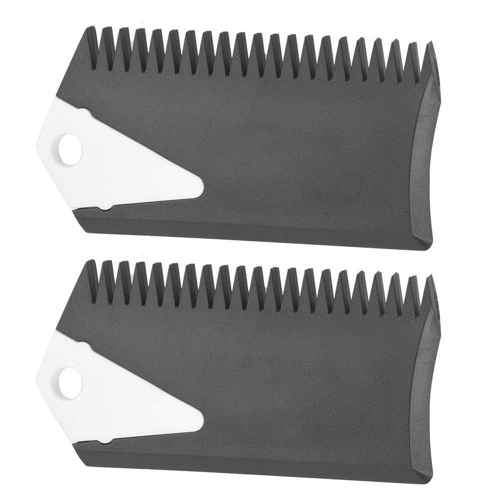 Alomejor Surfboard Wax Comb, Easy Application Removal Ergonomic Handle Skateboard Wax Set for Surfers Skateboarders Professionals