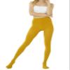HeyUU Women's 80D Ultra Soft Opaque Tights, High Waist Solid Color Footed Pantyhose with 29 Colors mustard xss view 4