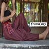 Harem Pants for Women and Men Aladin Harem Pants Traditional Loose Harem 100% Cotton (Royal Blue 2XL) view 3