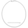 Puka Shell Necklace, White Beaded Seashell Necklaces for Women, Round Sea Shell Bead Choker for Men, Hawaiian Beach Surfer Jewelry Chokers (18 Inches) view 1