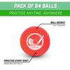 GoSports Foam Golf Practice Balls - 64 Pack Realistic Feel and Limited Flight Use Indoors or Outdoors view 2
