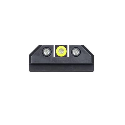 Night Fision Tritium Night Sight Set for CZ USA P-07/P-09 - Yellow Front Ring, Black Rear Rings