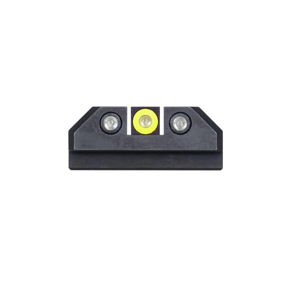 Night Fision Tritium Night Sight Set for CZ USA P-07/P-09 - Yellow Front Ring, Black Rear Rings